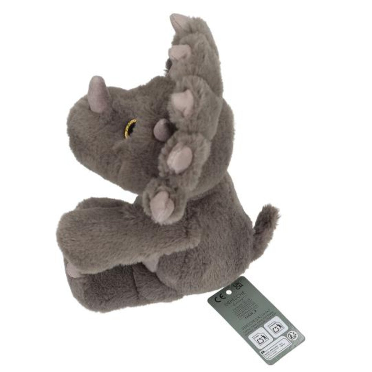 Depesche Dino World Plüsch Floppy Triceratops 25 cm