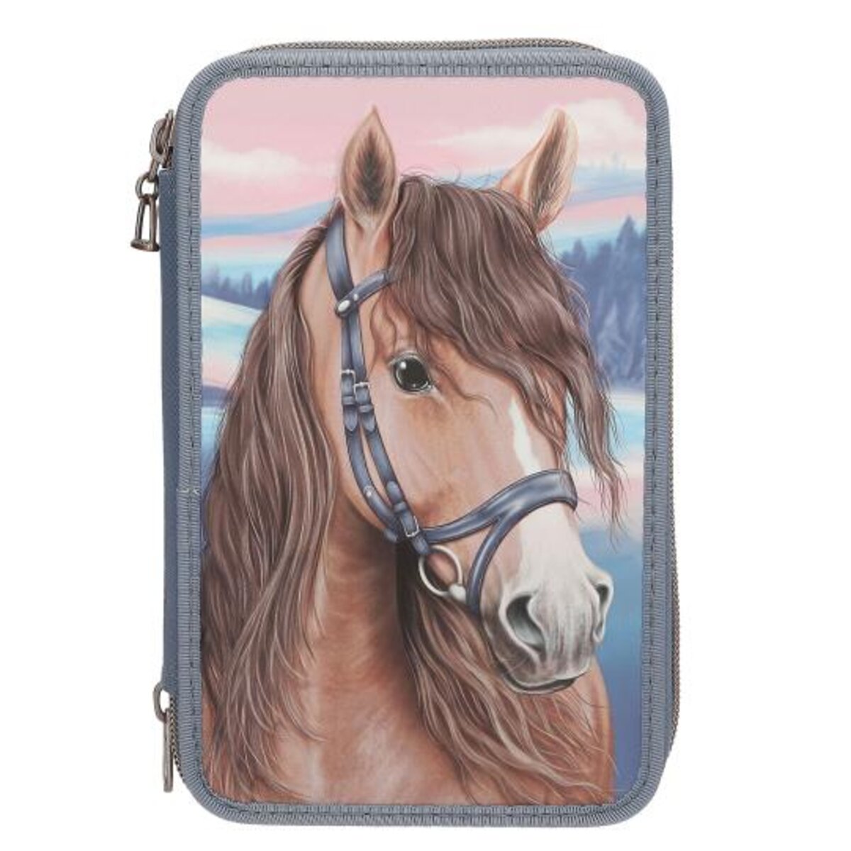 Depesche Miss Melody 3 Fach komplett gefüllte Federtasche mit 3D Effekt