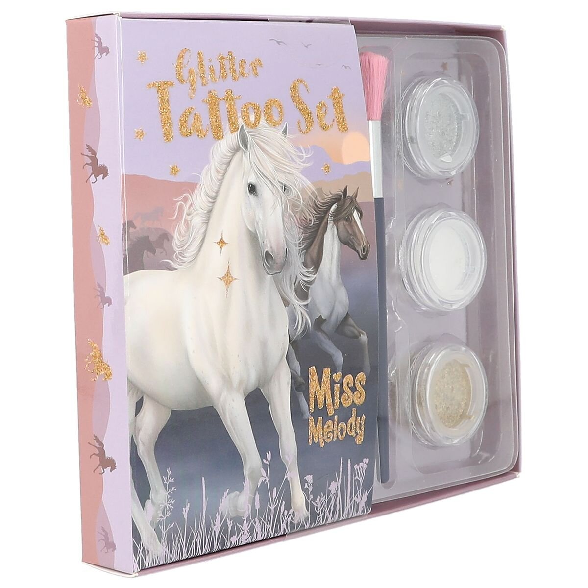 Depesche Miss Melody Glitzer Tattoo Set NIGHT HORSES