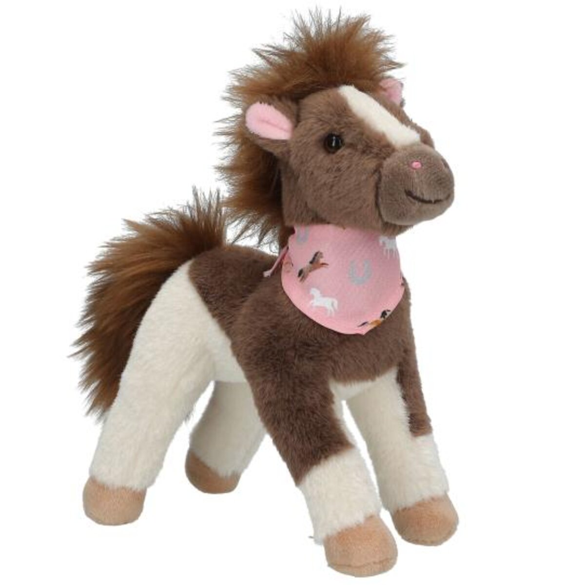 Depesche Miss Melody Plüschpferd Braun Weiß 18 cm