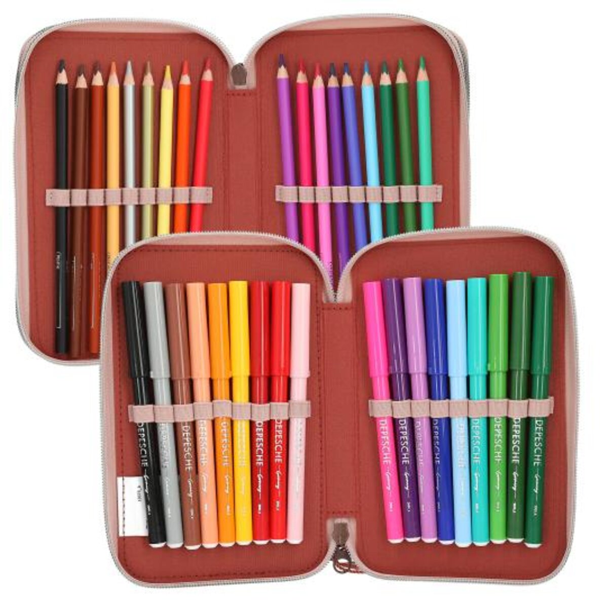 Depesche TOPModel 3 Fach Federtasche FUR EVER FRIENDS