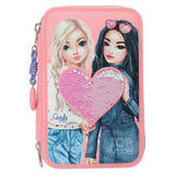 Depesche TOPModel 3-Fach Federtasche mit wendbaren Pailletten