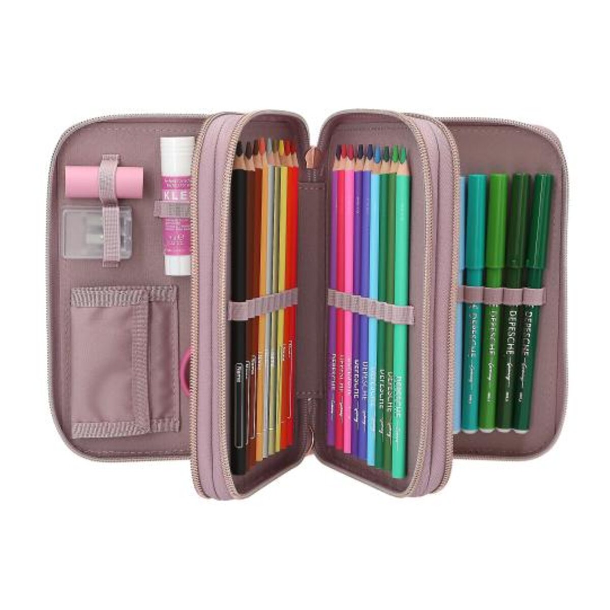 Depesche TOPModel 3-Fach Federtasche VIVA VIOLET