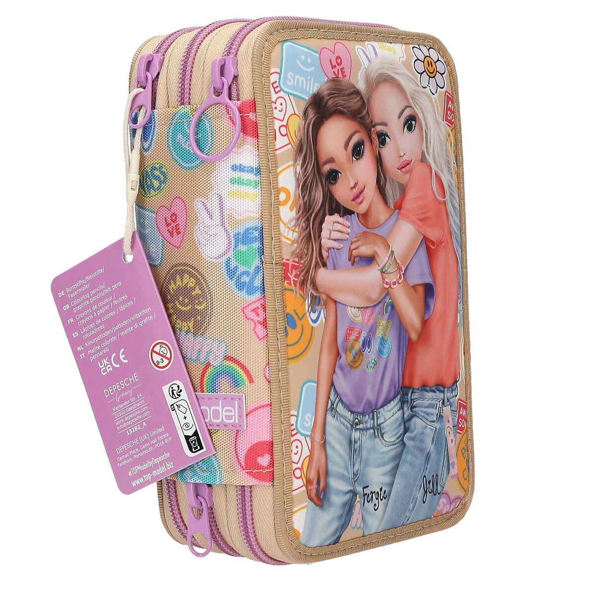 Depesche TOPModel 3fach Federtasche Girl Power