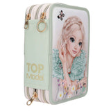 Depesche TOPModel 3fach Federtasche mit Stickerei Summer Feeling