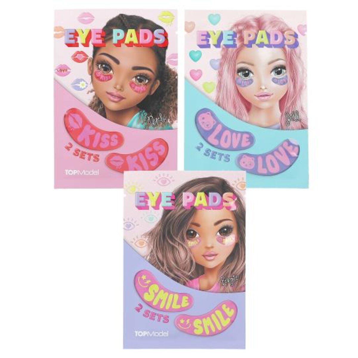 Depesche TOPModel Augenpads bedruckt BEAUTY and ME, 1 Stück, 3-Fach sortiert
