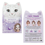 Depesche TOPModel Beauty Tuchmaske Tier BEAUTY and ME, 3-fach sortiert