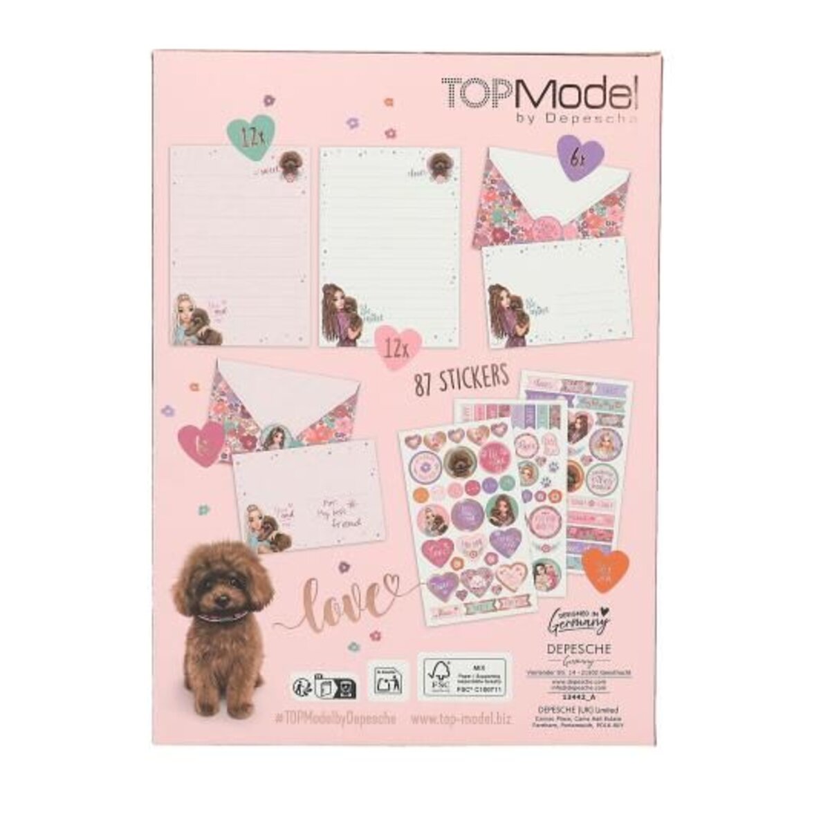 Depesche TOPModel Briefpapier FLORAL