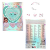 Depesche TOPModel Face Crystal Sticker BEAUTY and ME, 1 Stück, 3-fach sortiert
