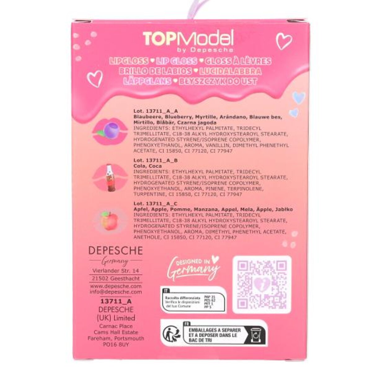 Depesche TOPModel Lipgloss 3er Set Beauty and Me