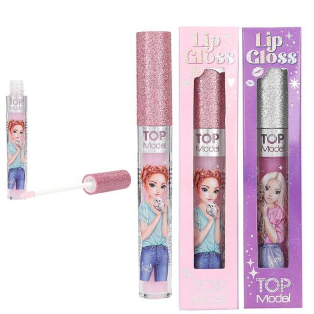 Depesche TOPModel Lipgloss mit Glitzerkappe BEAUTY and ME, 2-fach sortiert