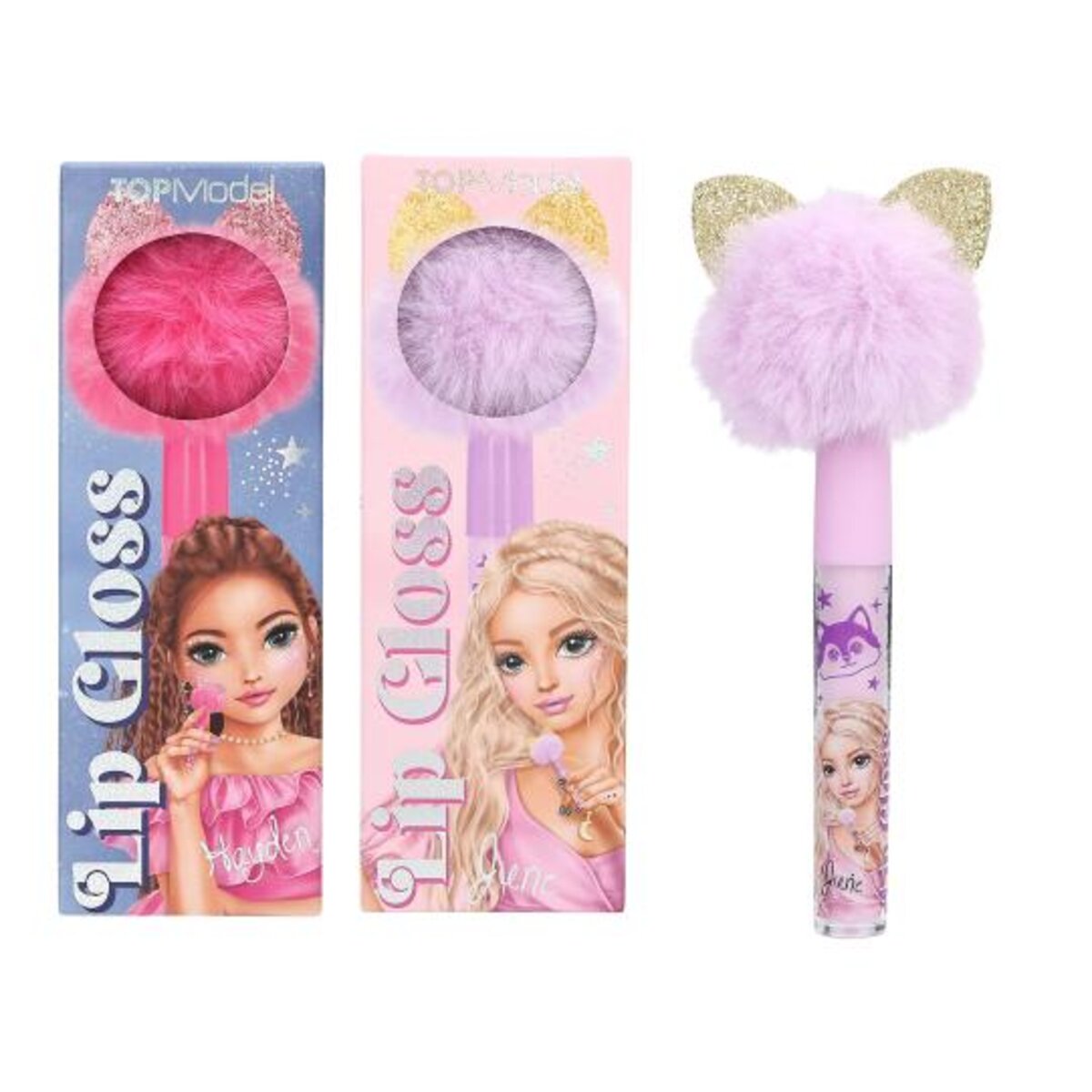 Depesche TOPModel Lipgloss Pompon BEAUTY and ME, 2-fach sortiert