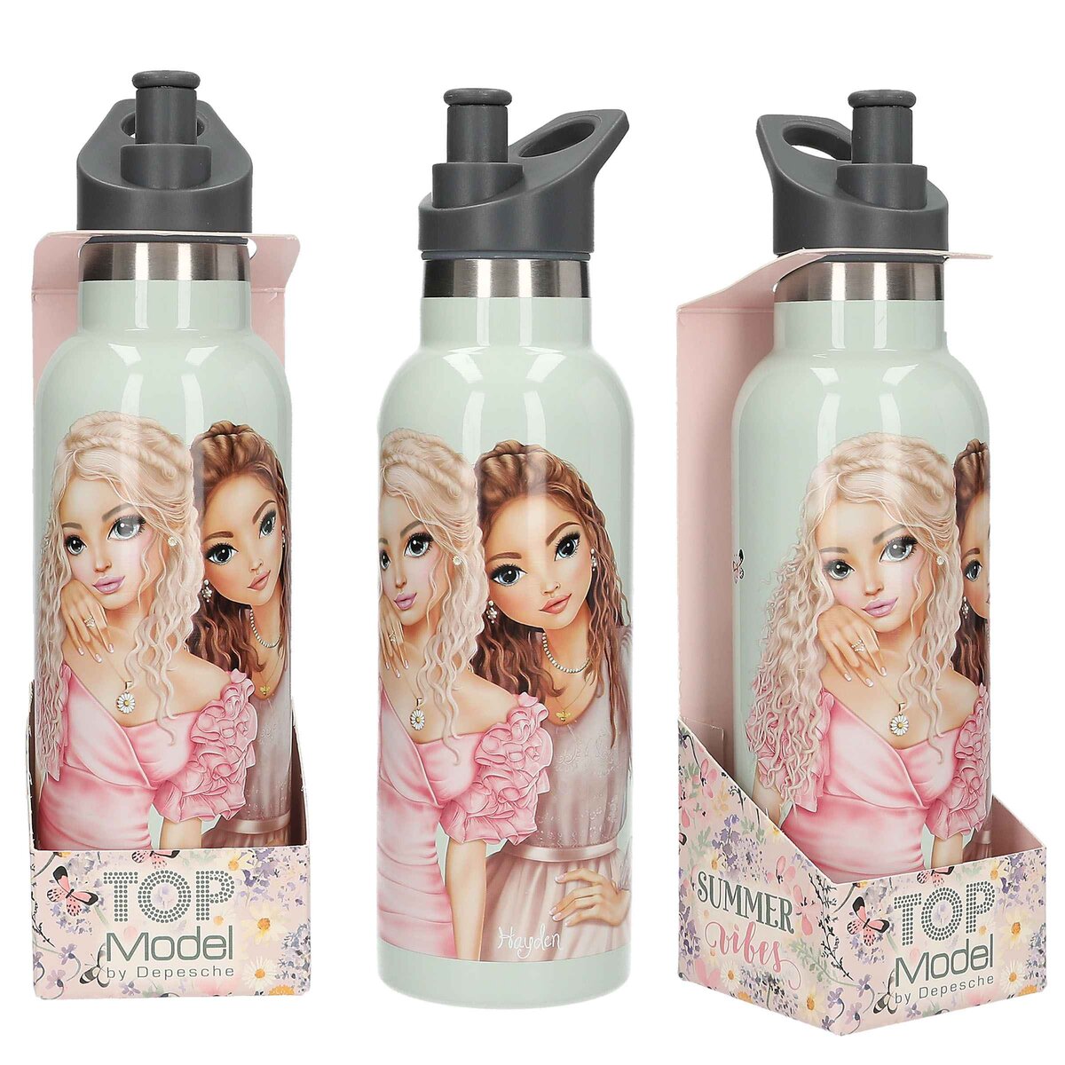 Depesche TOPModel Trinkflasche Edelstahl Summer Feeling