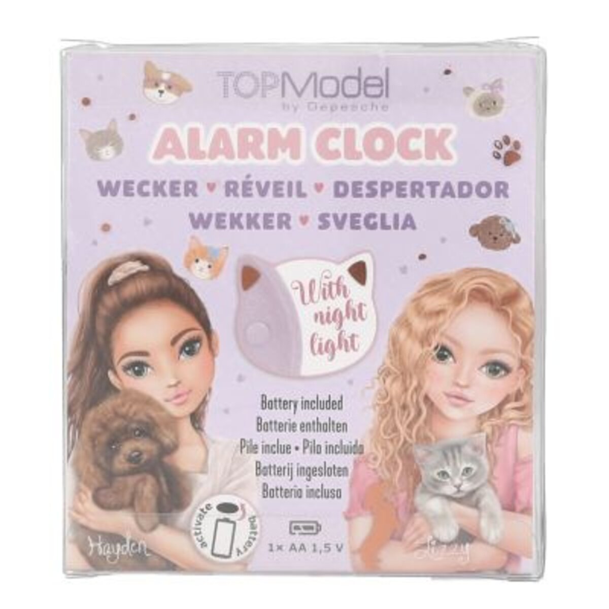 Depesche TOPModel Wecker mit Öhrchen Kitty and Doggy