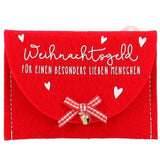 Depesche Weihnachtsgeld Filztäschchen, 1 Stück, 4-fach sortiert