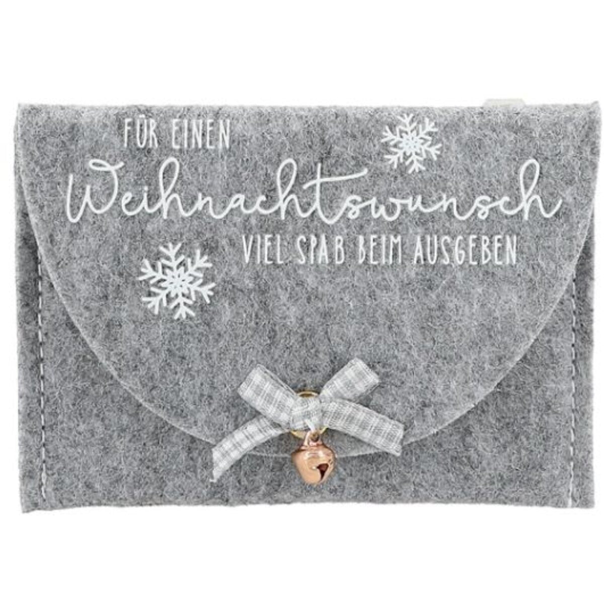 Depesche Weihnachtsgeld Filztäschchen, 1 Stück, 4-fach sortiert