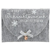 Depesche Weihnachtsgeld Filztäschchen, 1 Stück, 4-fach sortiert