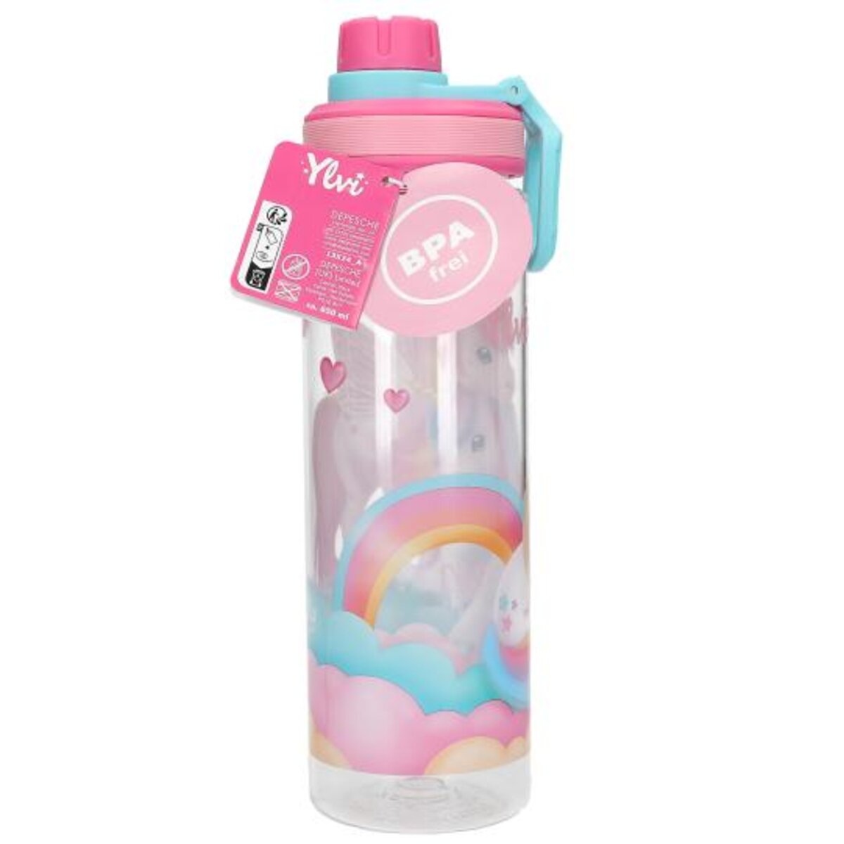 Depesche Ylvi & the Minimoomis Trinkflasche Tritan XL COLOUR CLOUD, 700ml