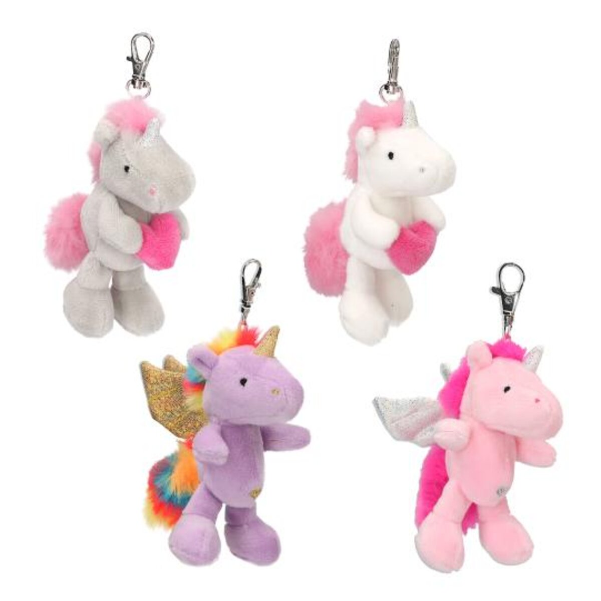 Depesche Ylvi Plüsch Einhorn Anhänger, 1 Stück, 4-fach sortiert