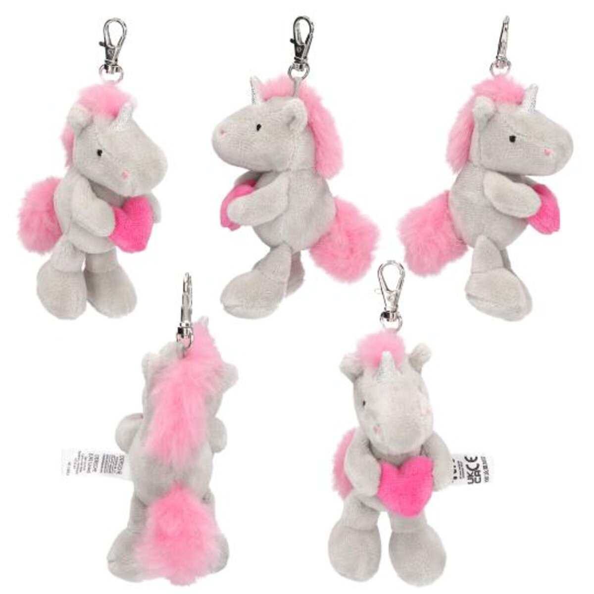 Depesche Ylvi Plüsch Einhorn Anhänger, 1 Stück, 4-fach sortiert