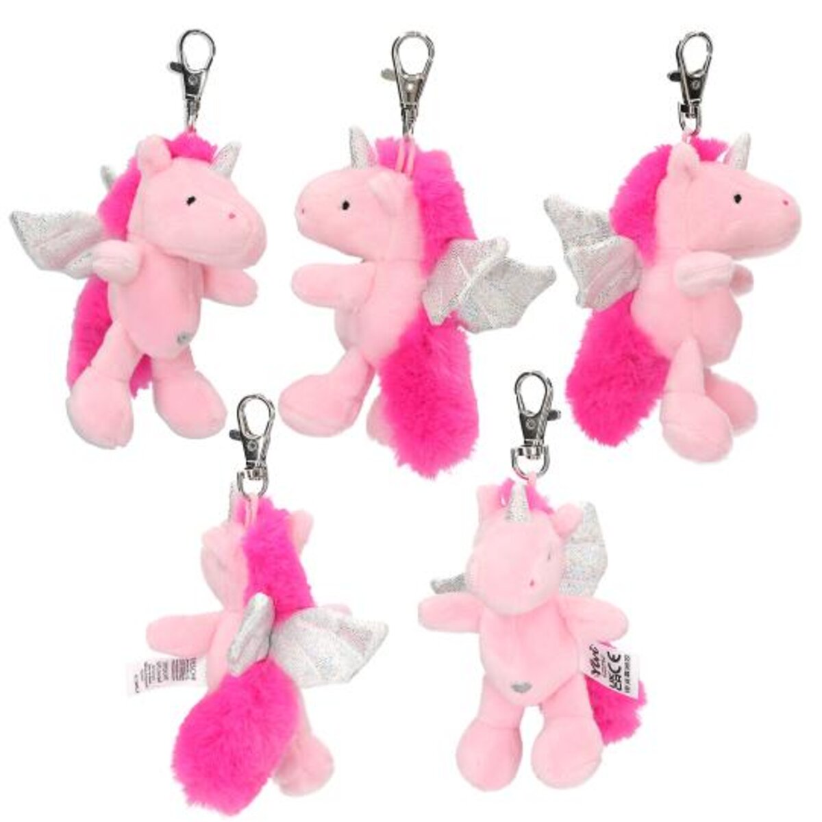 Depesche Ylvi Plüsch Einhorn Anhänger, 1 Stück, 4-fach sortiert