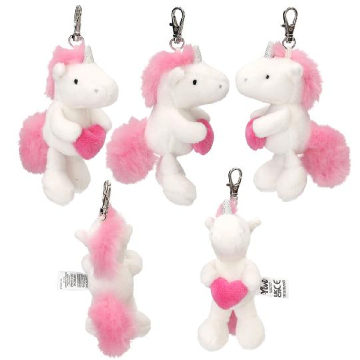 Depesche Ylvi Plüsch Einhorn Anhänger, 1 Stück, 4-fach sortiert