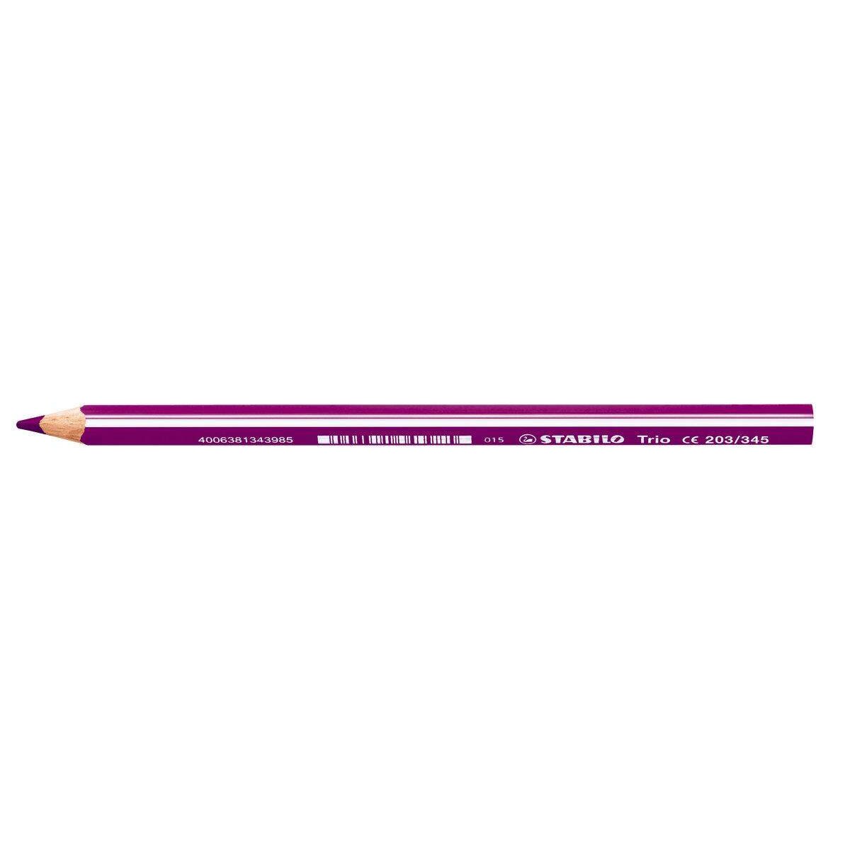 Dreikant-Buntstift - STABILO Trio dick - Einzelstift - rotviolett