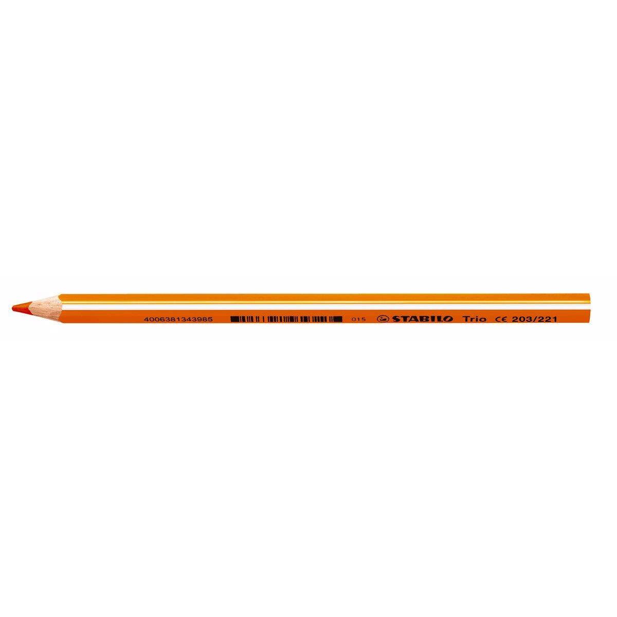 Dreikant-Buntstift - STABILO Trio dick - Einzelstift - orange