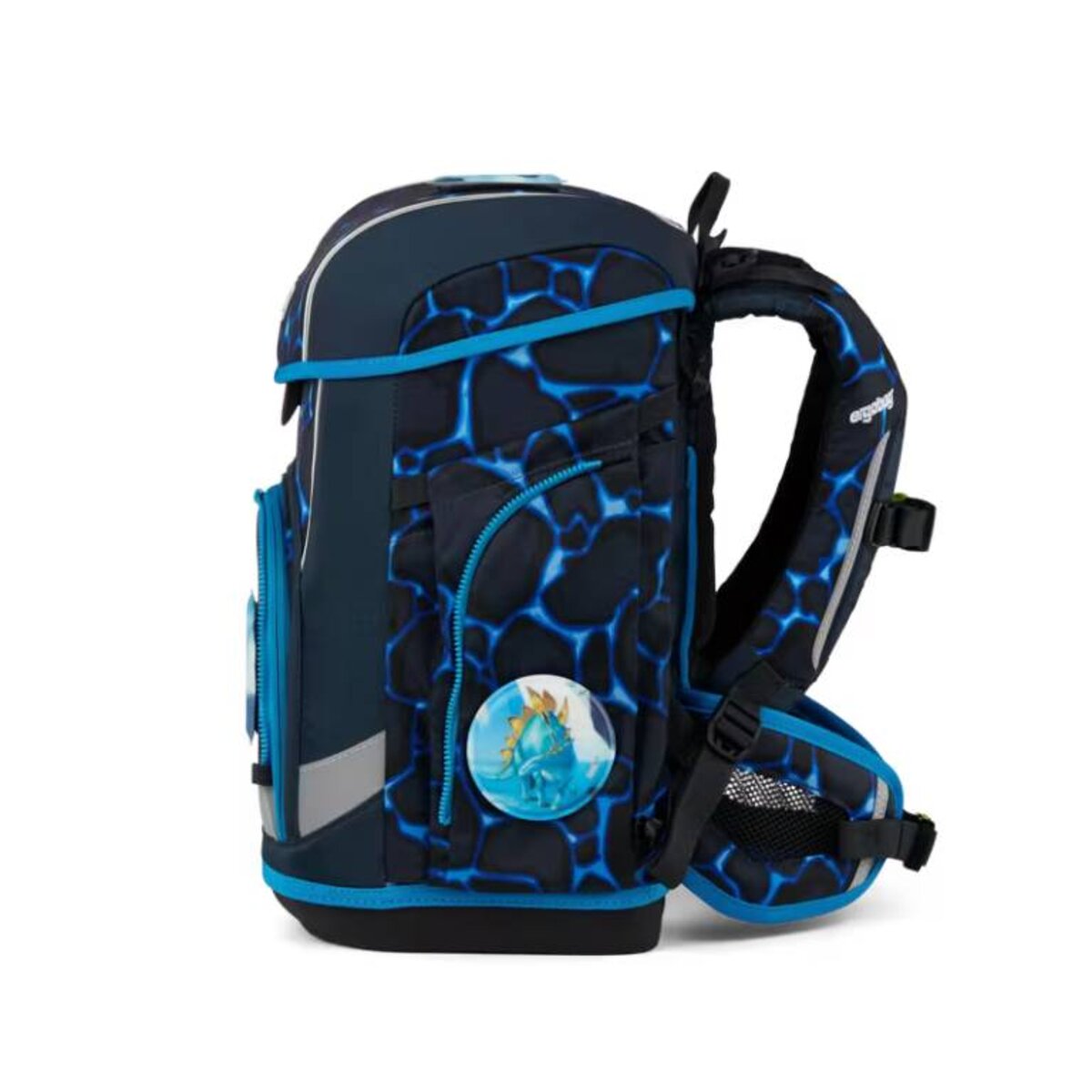 ergobag cubo light Schulranzen-Set Bärassic Garden Blau 5-teilig 19 Liter