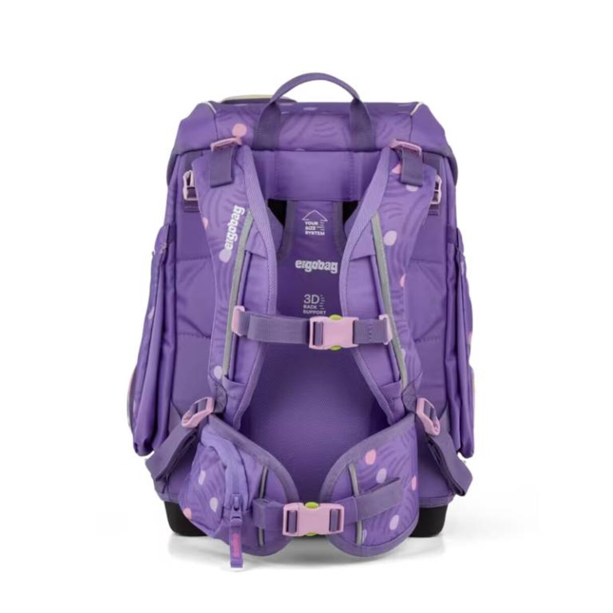 ergobag cubo Set Schulranzen-Set PonyBäradies Lila 5-teilig 19 Liter