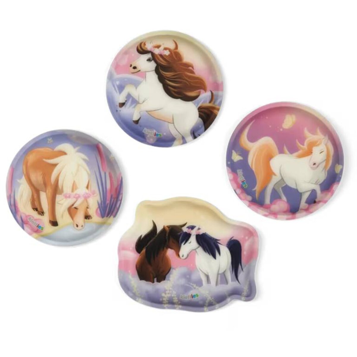 ergobag cubo Set Schulranzen-Set PonyBäradies Lila 5-teilig 19 Liter