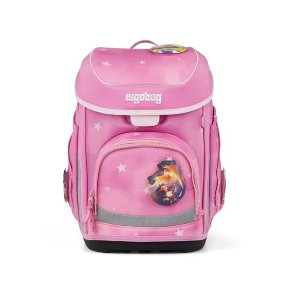 ergobag cubo Schulranzen-Set WolkenzauBär 5-teilig 19 Liter rosa