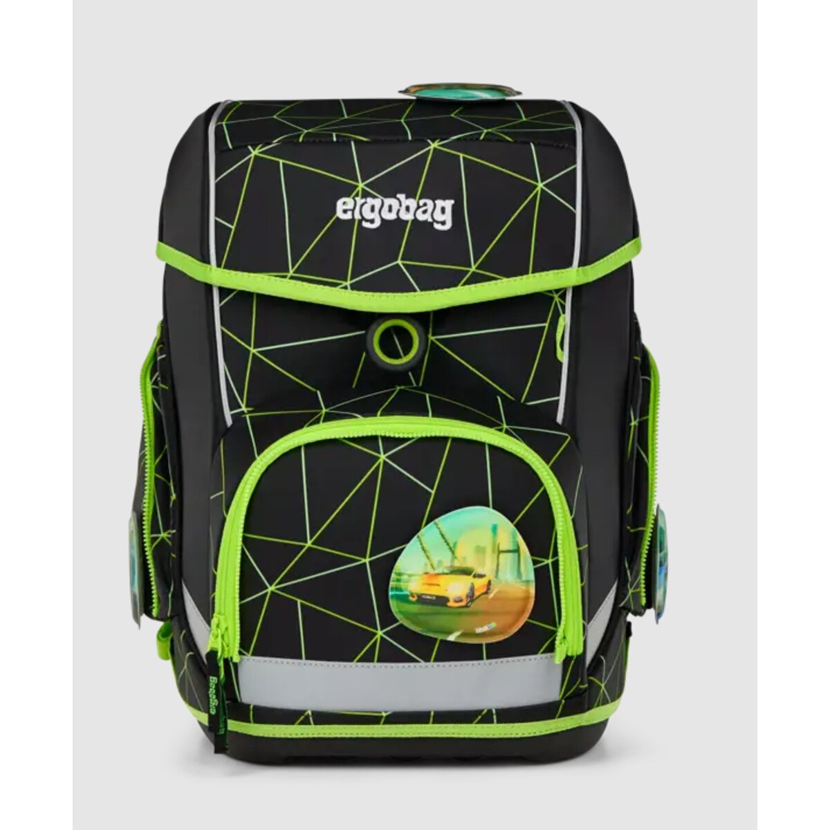 ergobag CUBO Schulrucksack-Set CyBär Race, 5-teilig