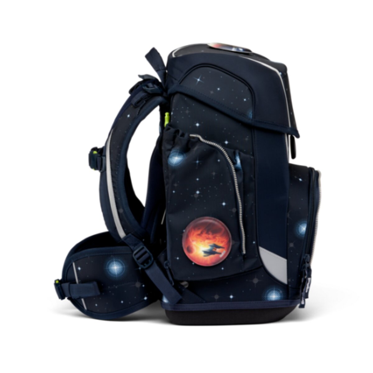 ergobag CUBO Schulrucksack-Set GALAXY GLOW KoBärnikus, 5-teilig