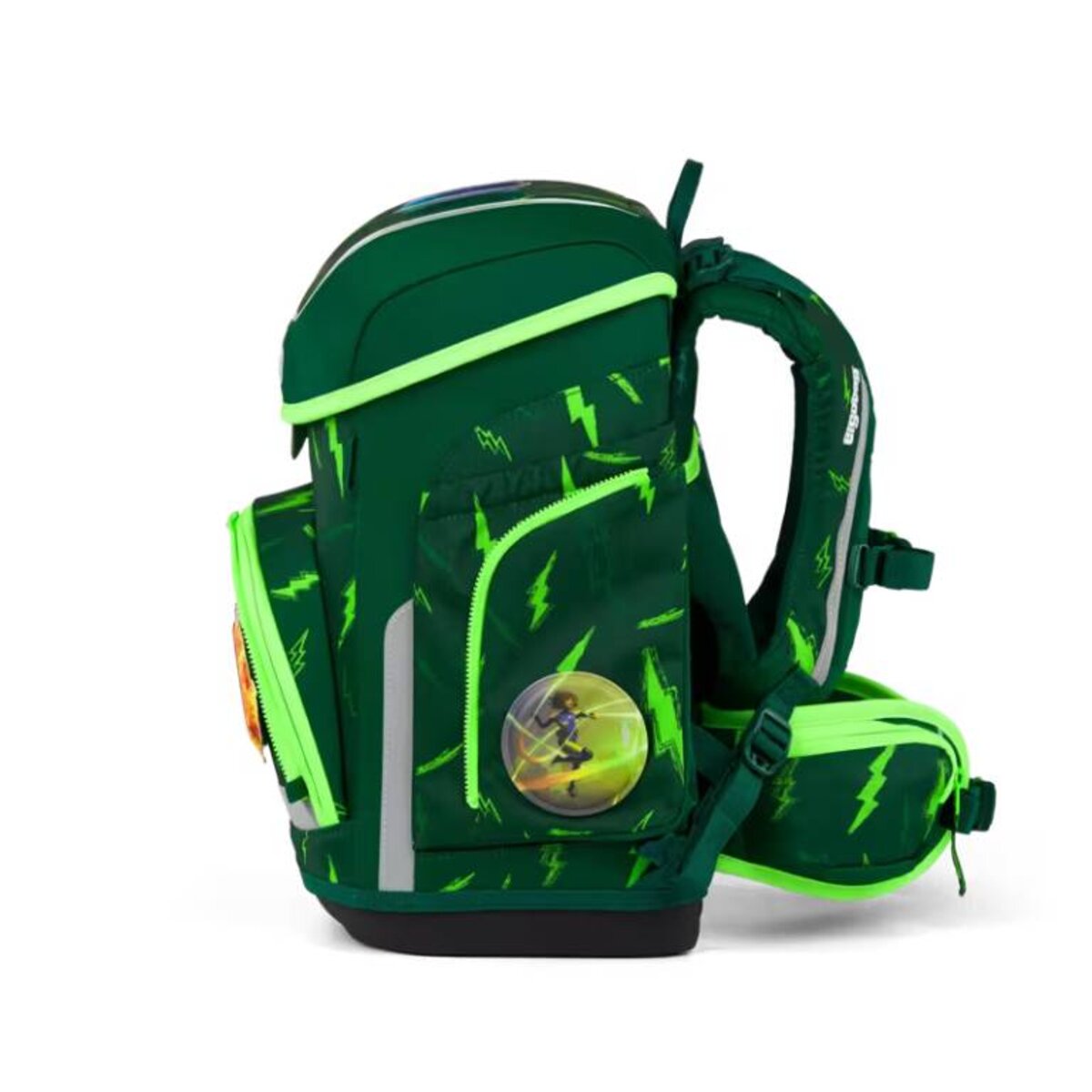 ergobag cubo Set Schulranzen-Set Bärtastisch Grün 5-teilig 19 Liter