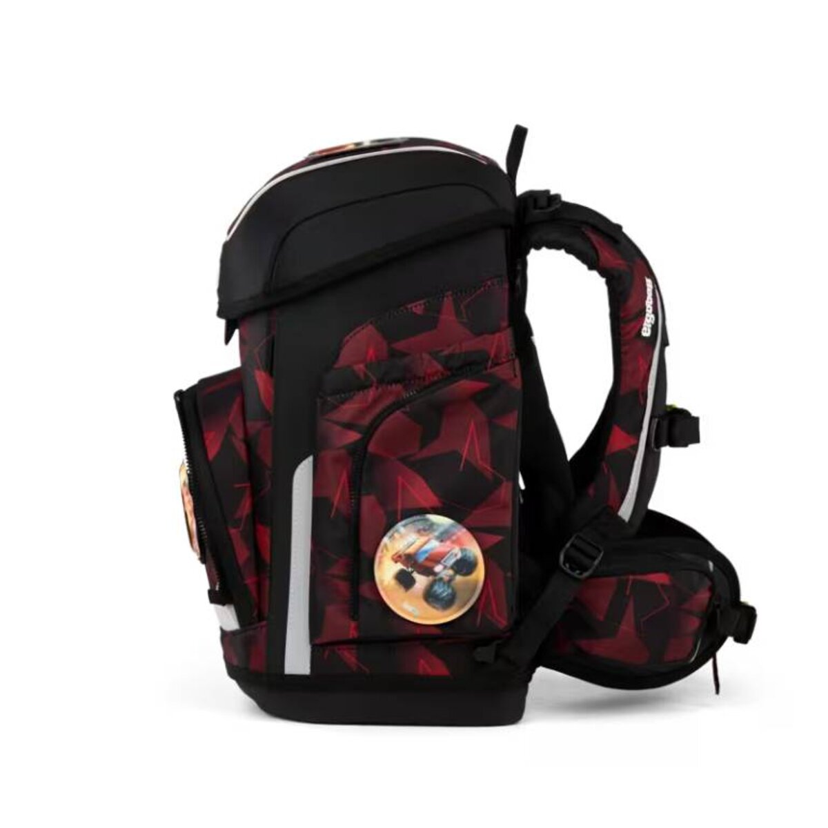 ergobag cubo Set Schulranzen-Set UnaufhaltBär Schwarz Rot 5-teilig 19 Liter