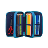 ergobag Maxi Mäppchen Bärassic Garden blau 40-teilig 20 x 6,5 x 13.5 cm