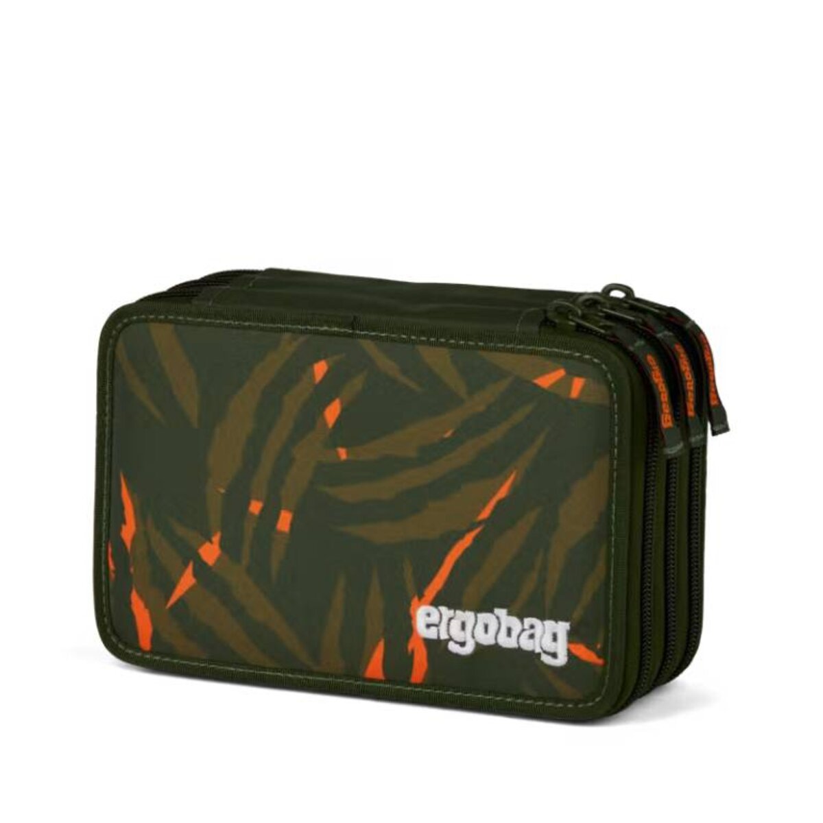 ergobag Maxi Mäppchen ExBärdition grün orange 40-teilig 20 x 6,5 x 13.5 cm