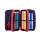 ergobag Maxi Mäppchen MonzauBär rosa 40-teilig 20 x 6,5 x 13.5 cm