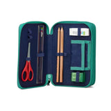 ergobag Maxi Mäppchen ReitBärtraum blau türkis 40-teilig 20 x 6,5 x 13.5 cm