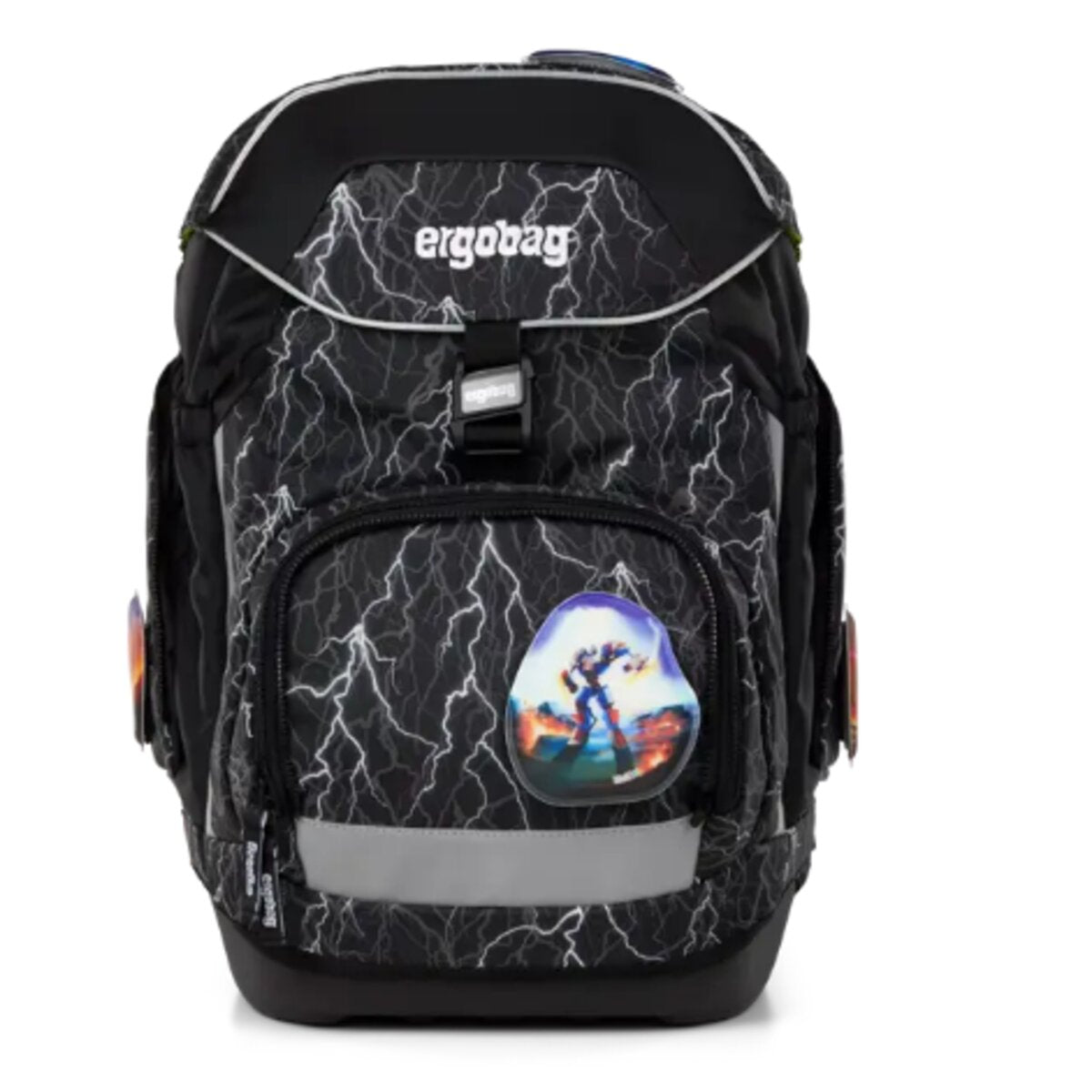 ergobag PACK Schulrucksack-Set Super ReflektBär, 6-teilig