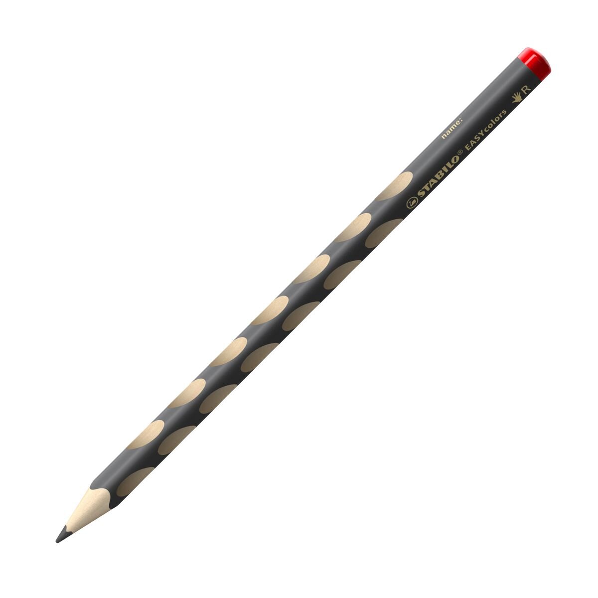 Ergonomischer Buntstift für Rechtshänder - STABILO EASYcolors - Einzelstift - grau
