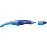 Ergonomischer Tintenroller für Linkshänder - STABILO EASYoriginal in dunkelblau/hellblau -Einzelstift - Schreibfarbe blau (löschbar) - inklusive Patrone