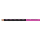 Faber-Castell Bleistift Jumbo Grip Two Tone, schwarz-pink