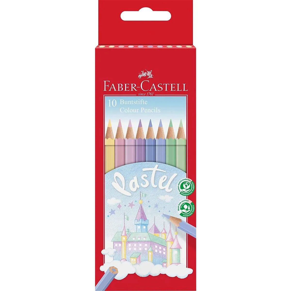 Faber-Castell Buntstift pastell 10er Kartonetui
