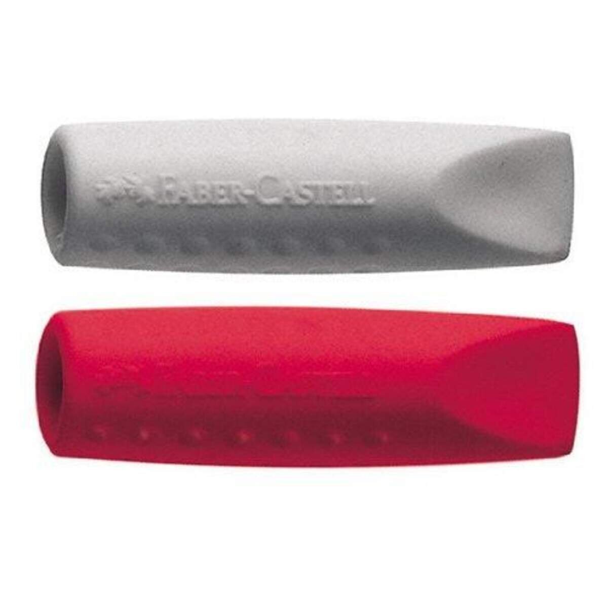 Faber-Castell Ersatzradierer Colour Grip-2001 Eraser Cap, 2 Stück, sortiert