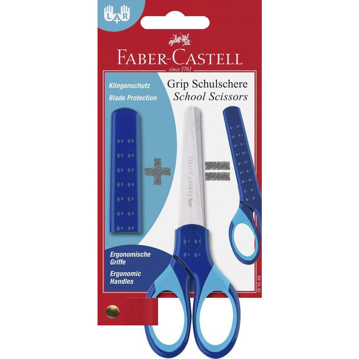 Faber-Castell Schulschere GRIP blau