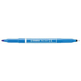 Filzstift und Fineliner in einem - STABILO Trio 2 in 1 - hellblau