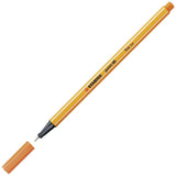 Fineliner - STABILO point 88 - Einzelstift - gelbrot