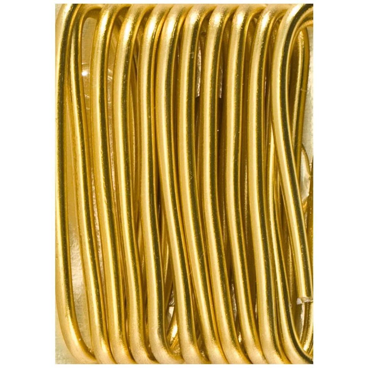 Folia Aluminiumdraht, Basteldraht in gold, 2 mm x 5 m